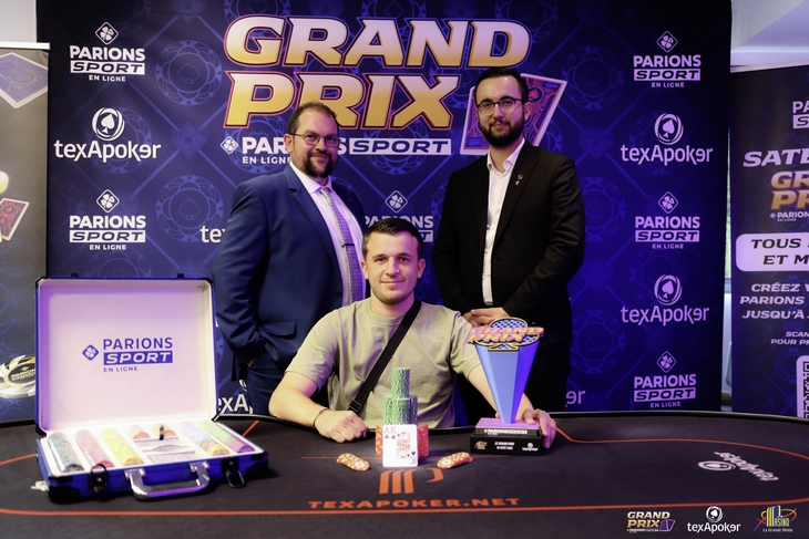 Maxime Gordon vainqueur du Grand Prix ParionsSport en ligne de La Grande Motte