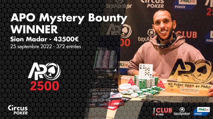 APO 2500 : Sion Madar vainqueur de l'APO 1000 au Club Circus