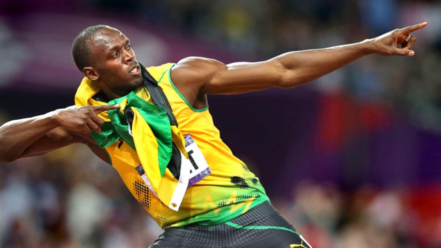 Usain Bolt pose