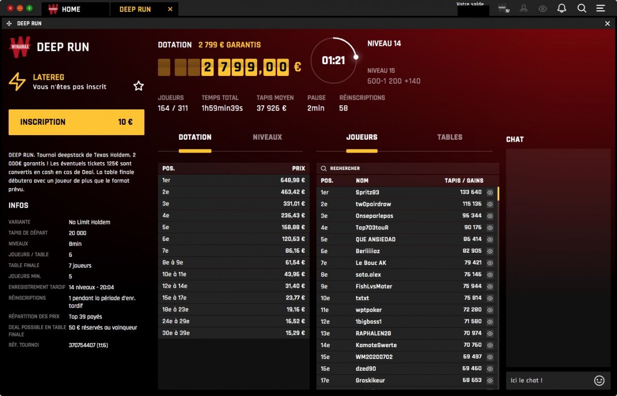 Winamax beta 4
